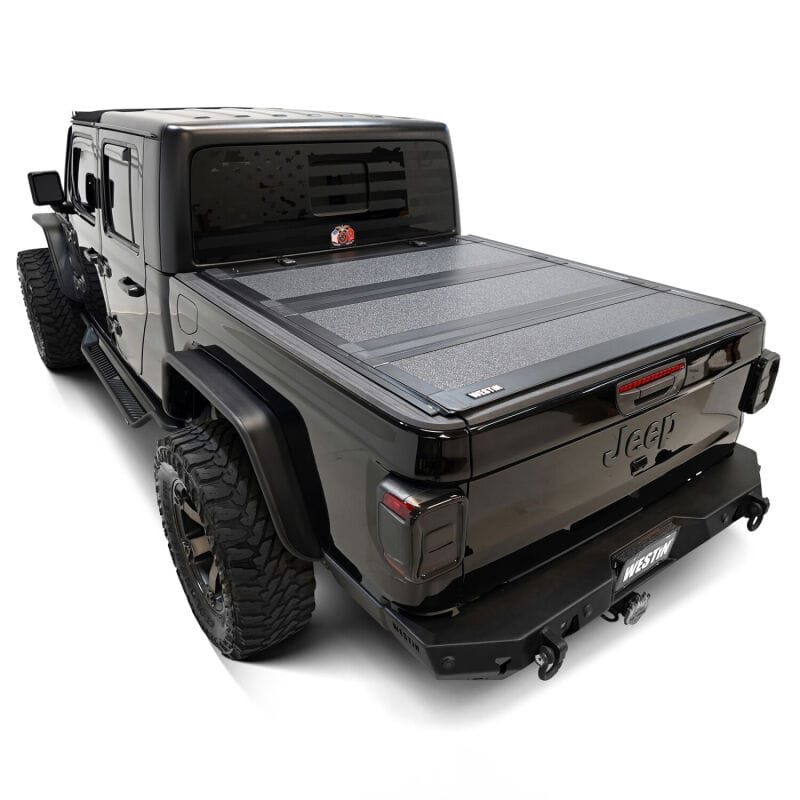 Westin 20-26 Jeep Gladiator JT 4WD 5ft. Bed Hard Tri-Fold Tonneau Cover - Black thumbnail 3