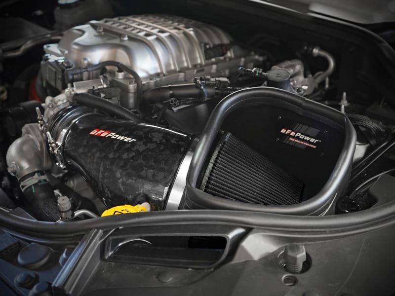 aFe 2021 Dodge Durango SRT Hellcat Track Series Carbon Fiber Cold Air Intake System w/ Pro 5R Filter thumbnail 4