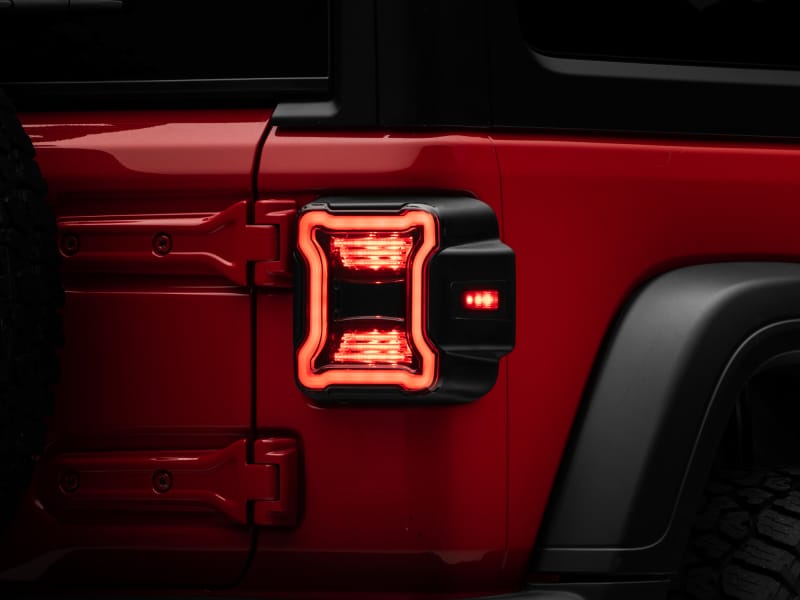 Raxiom 18-22 Jeep Wrangler JL LED Tail Lights- Black Housing (Smoked Lens) thumbnail 3