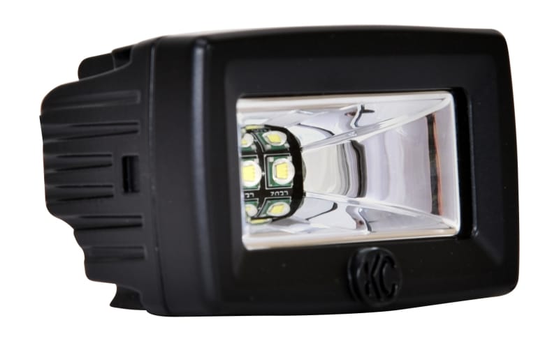 KC HiLiTES C-Series 2in. C2 LED Light 20w Area Flood Beam (Single) - Black thumbnail 3