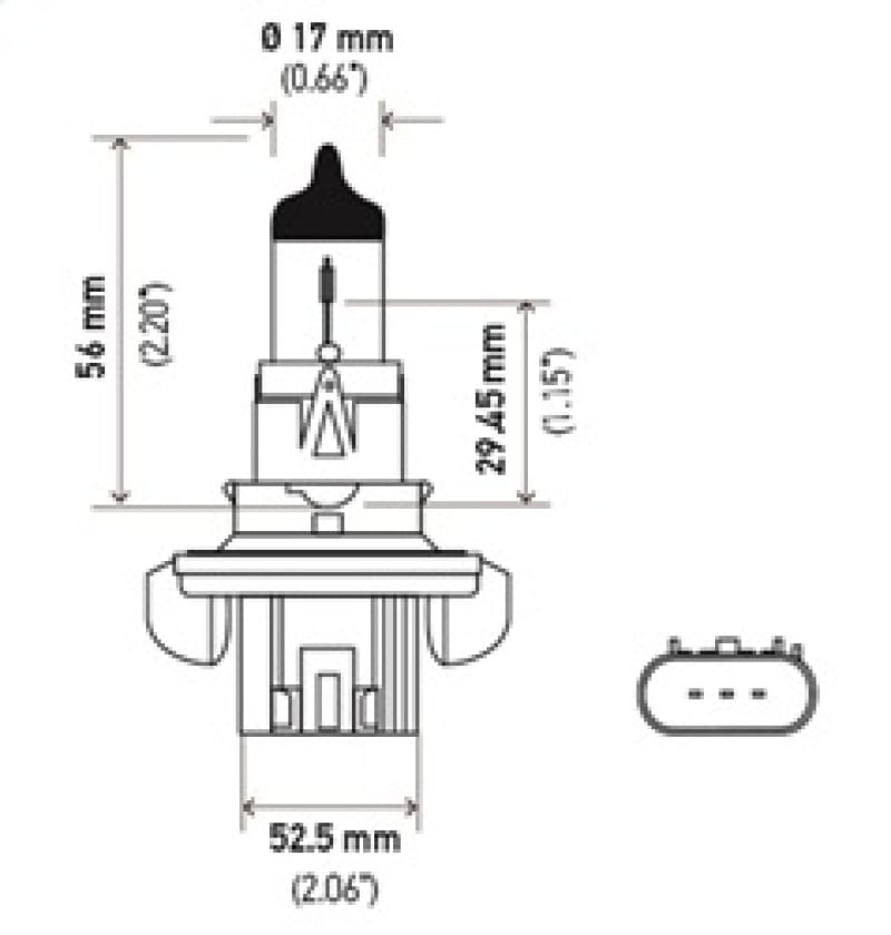 Hella Optilux H13/9008 12V 60/55W XB Xenon White Bulbs (Pair) thumbnail 3