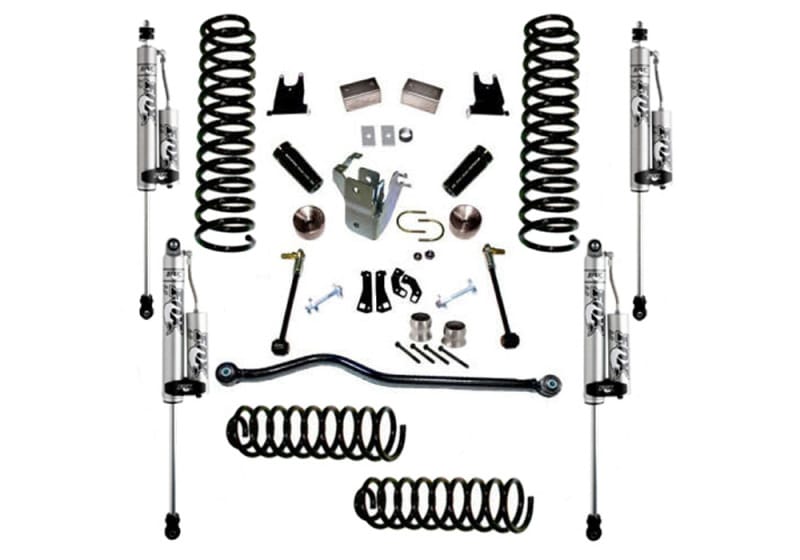 Superlift 07-18 Jeep Wrangler JK Unlimited 4in Lift Kit w/ Fox 2.0 RESI Shocks