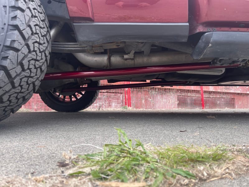 Wehrli 99-10 Ford / 94-22 RAM Univ ECLB/CCLB 68in. Traction Bar Kit - Bengal Red thumbnail 5