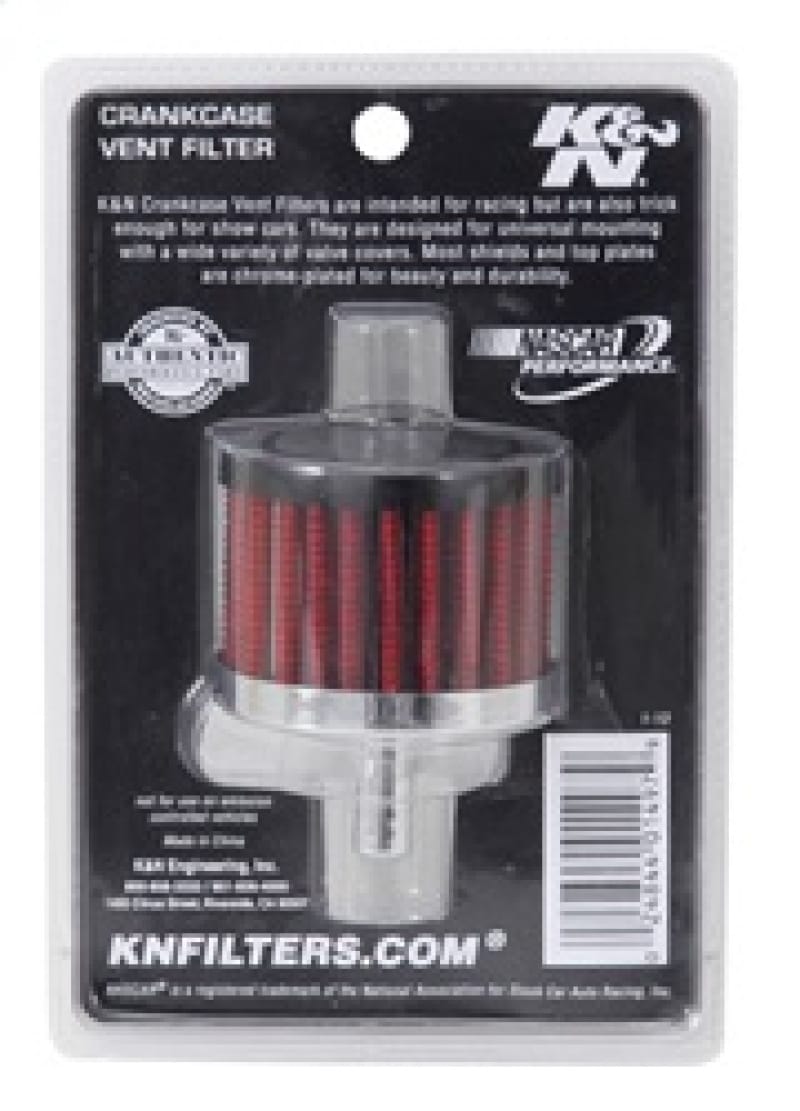 K&N Steel Base Crankcase Vent Filter 0.375in Vent OD x 2in OD x 1.5in Height thumbnail 3