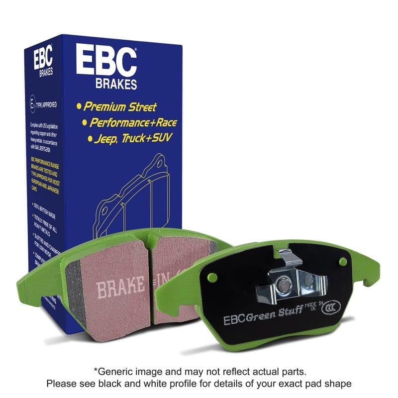 EBC 00-03 BMW Z8 5.0 Greenstuff Front Brake Pads