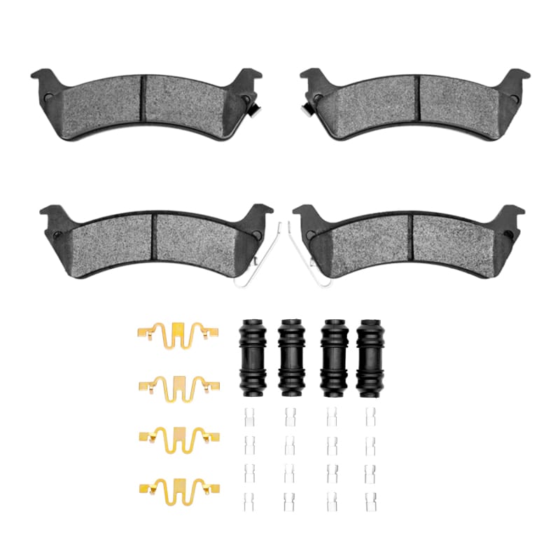 R1 93-98 Jeep Grand Cherokee Rear Semi Met Pads & Hardware Kit