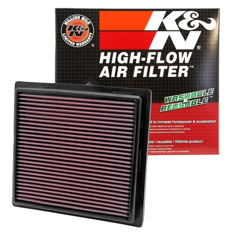 K&N 11 Jeep Grand Cherokee / 11 Dodge Durango Replacement Panel Air Filter thumbnail 3