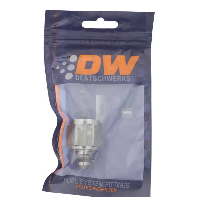 DeatschWerks 10AN Female Flare to 6AN Male Flare Reducer - Anodized DW Titanium thumbnail 2