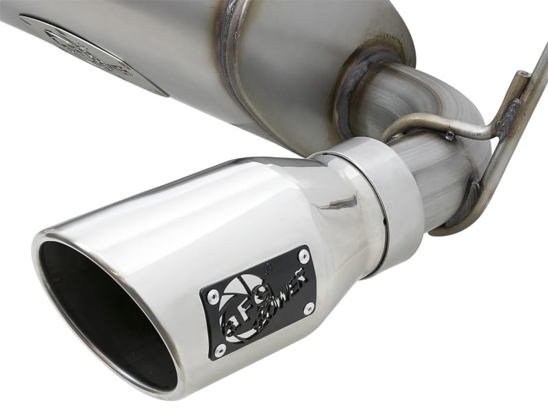 aFe Rebel Series 2.5in 409 SS Axle-Back Exhaust w/Polished Tips 07+ Jeep Wrangler (JK) V6 3.6L/3.8L thumbnail 2