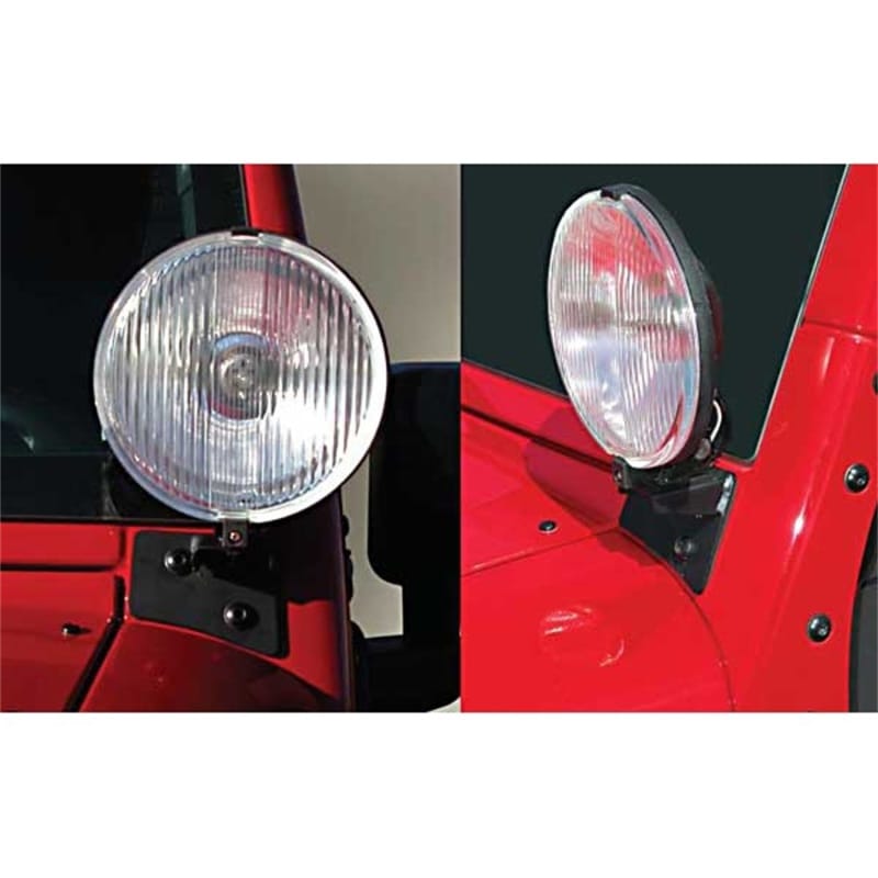Rugged Ridge 07-18 Jeep Wrangler JK Back Windshield Aux. Light Mounting Brackets thumbnail 2