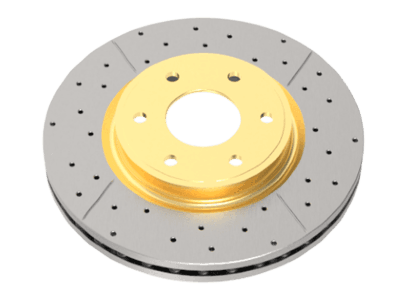 DBA 07-22 Chrysler Aspen Rear Street Series Drilled & Slotted Rotor w/Gold Hat
