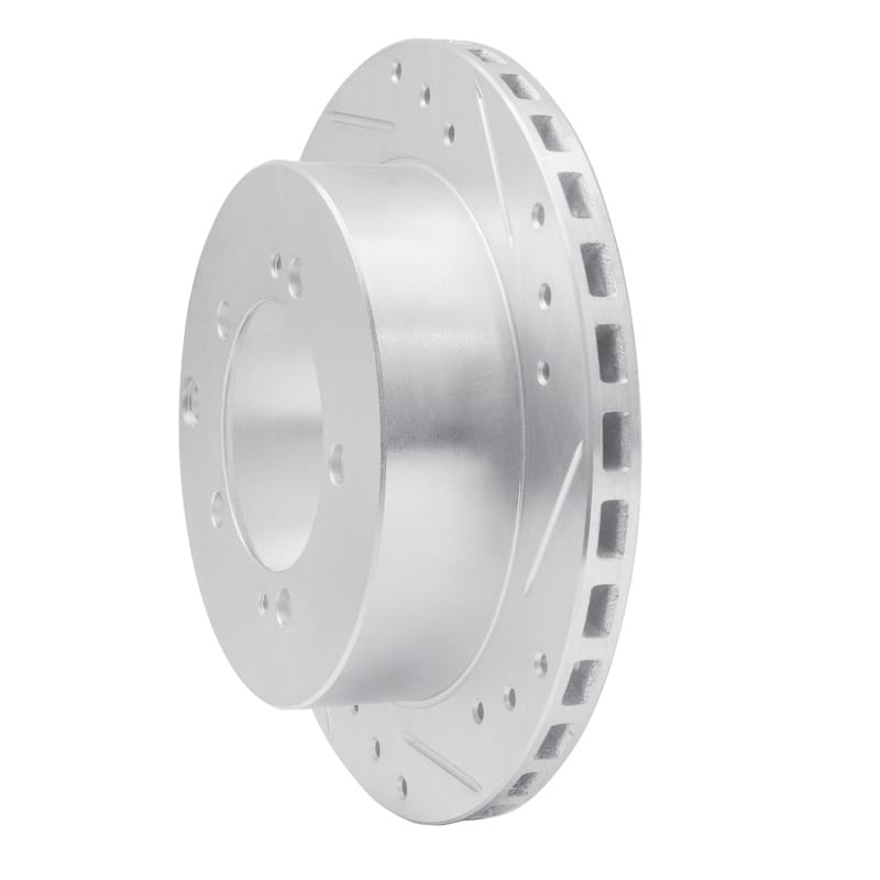 R1 91-99 Dodge STEALTH Rear Right Drilled & Slotted Silver Brake Rotor thumbnail 2