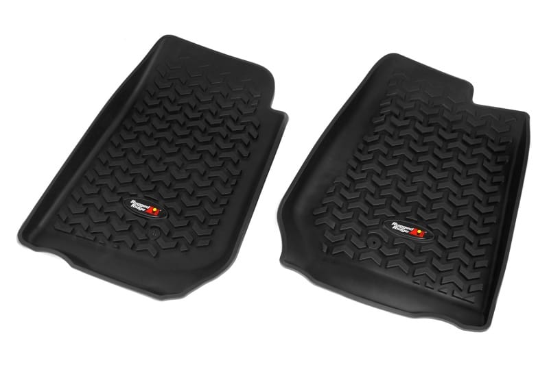 Rugged Ridge Floor Liner Front Black 2007-2018 Jeep Wrangler Unlimited JK 4 Dr - 12920.02
