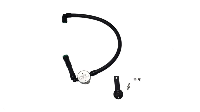 J&L 16-25 Dodge Durango / Jeep Grand Cherokee 3.6L Oil Separator 3.0 Passenger Side - Clear Anod