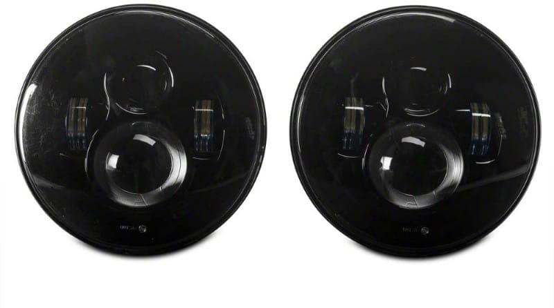 Raxiom 97-18 Jeep Wrangler TJ/JK Axial Series LED Daymaker Headlights- Black Housing (Clear Lens) thumbnail 2