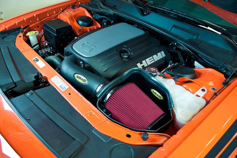 Airaid 11-14 Dodge Charger/Challenger MXP Intake System w/ Tube (Dry / Red Media) thumbnail 2
