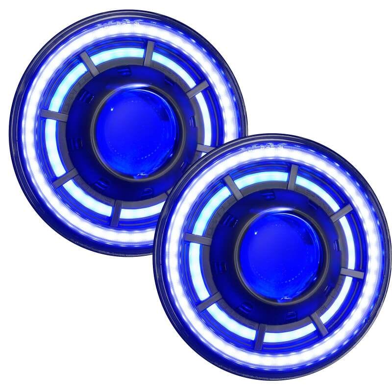 ORACLE Lighting 0718 Jeep Wrangler JK Oculus 7in ColorSHIFT Bi-LED Projector Headlights - 5876-334