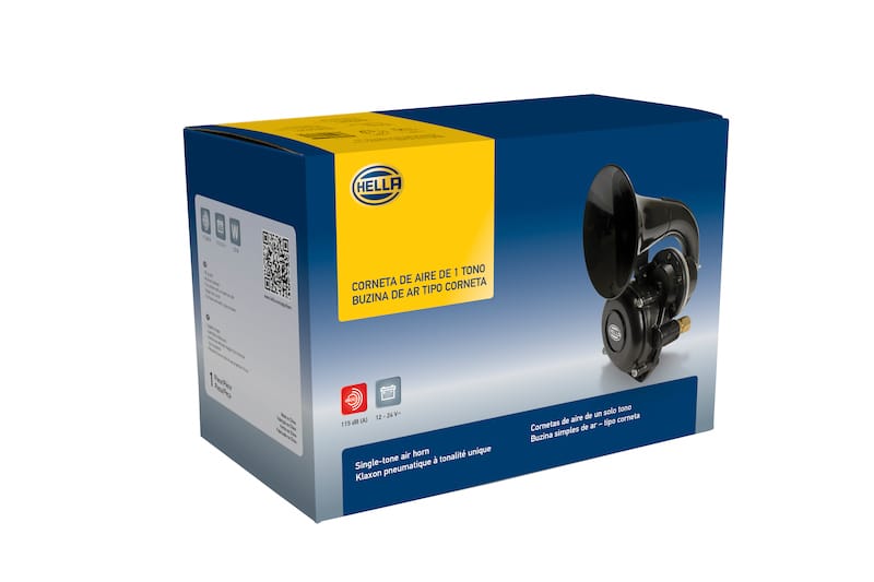 Hella Horn Kit Bx Black Air 1Tone 12/24V thumbnail 4