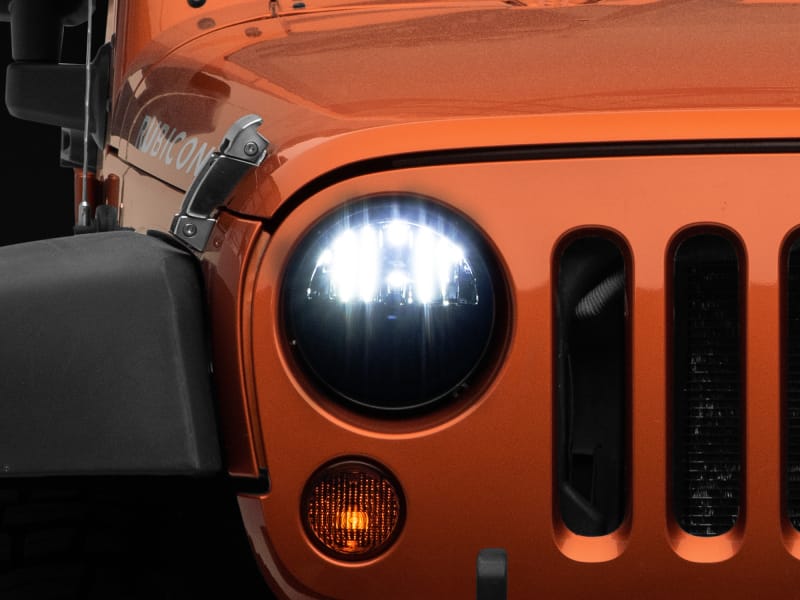 Raxiom 97-18 Jeep Wrangler TJ/JK Axial Series LED Headlights- Black Housing (Clear Lens) thumbnail 3