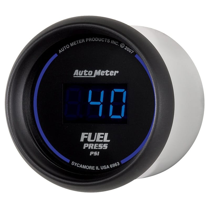 Autometer 52.4mm 1-100 PSI Black Digital Fuel Pressure Gauge thumbnail 2