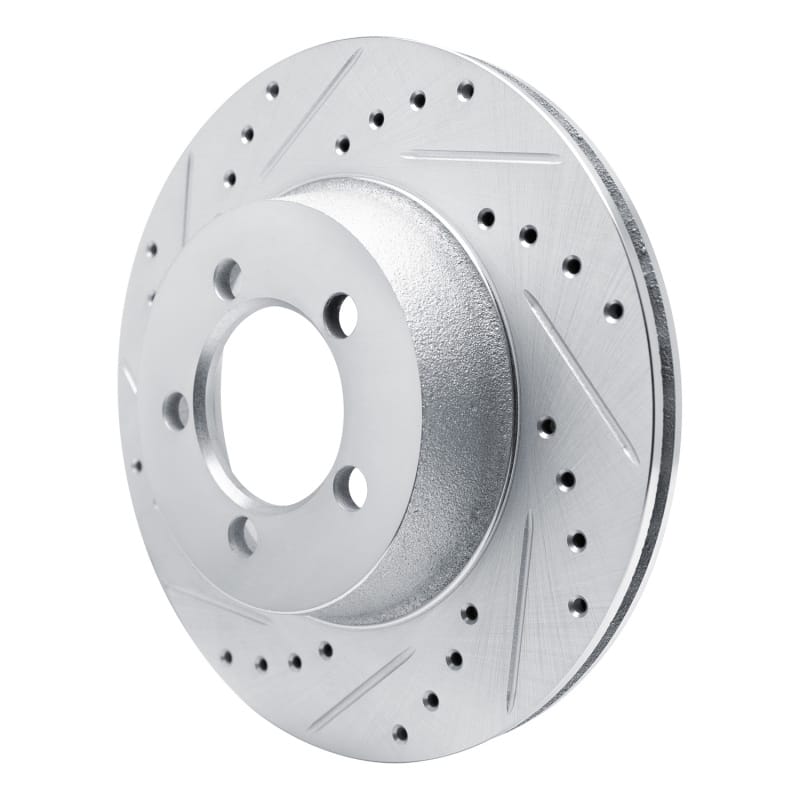 R1 1965-1972 Dodge Dart Front Left Drilled & Slotted Silver Brake Rotor thumbnail 2