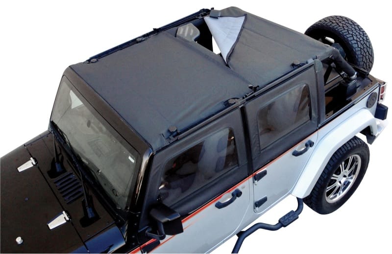 Rampage 2007-2018 Jeep Wrangler(JK) Combo Sun Brief/Safari Top - Black Diamond thumbnail 2