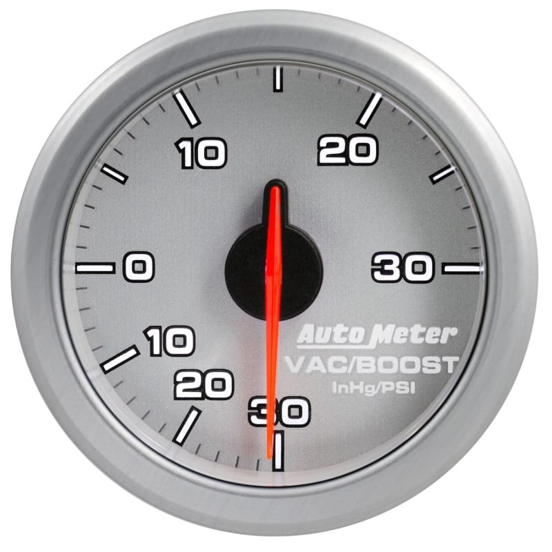 Autometer Airdrive 2-1/6in Boost/Vac Gauge 30in HG/30 PSI - Silver thumbnail 8