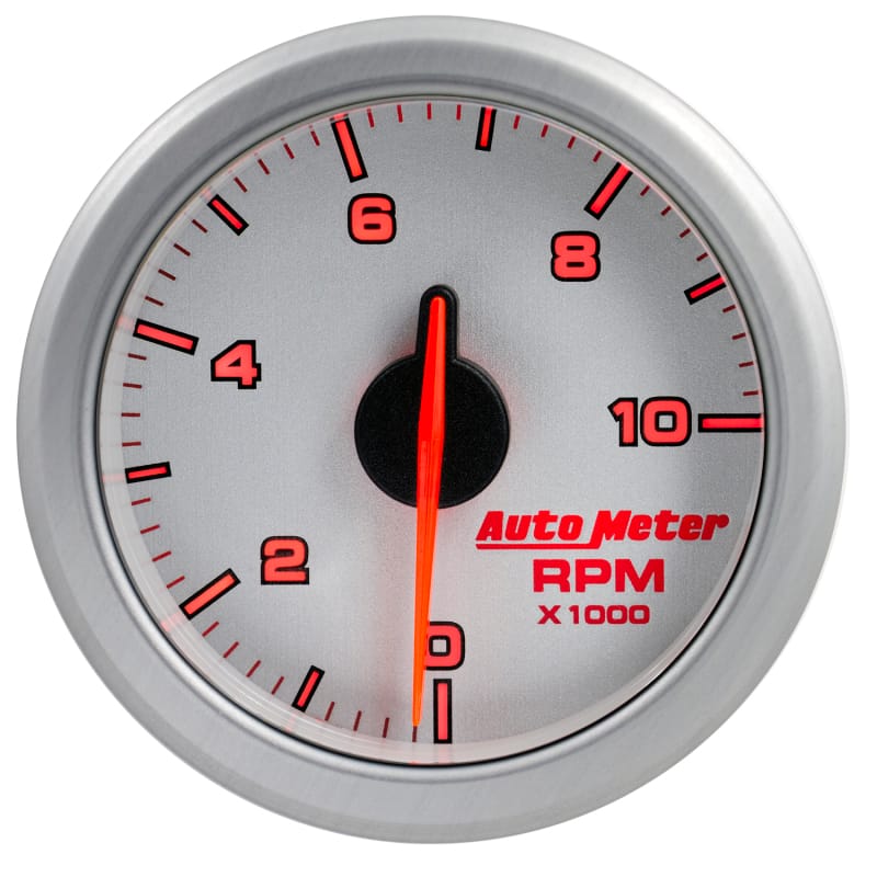Autometer Airdrive 2-1/6in Tachometer Gauge 0-10K RMP - Silver thumbnail 4