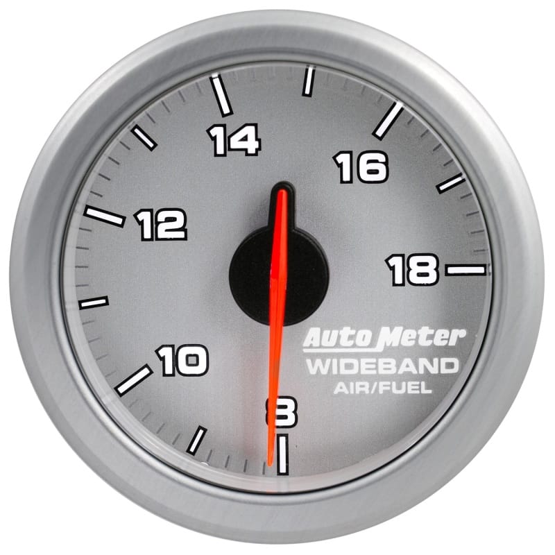 Autometer Airdrive 2-1/6in Wideband Air / Fuel Gauge 10:1-17:1 ARF Range - Silver thumbnail 8
