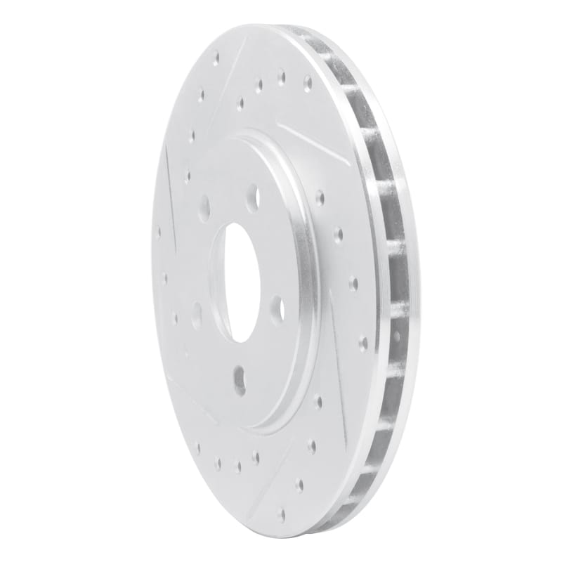 R1 95-00 Chrysler SEBRING Front Left Drilled & Slotted Silver Brake Rotor thumbnail 2
