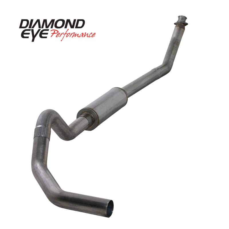 Diamond Eye KIT 4in Turbo Back MFLR RPLCMENT PIPE SGL SS: 98.5-02 DODGE CUMMINS 5.9L thumbnail 2