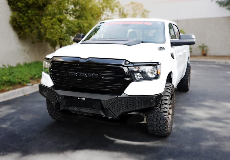 Go Rhino 19-24 Ram 1500 (Excl. Rebel/Warlock/TRX) Element Front Bumper w/Power Bar - Tex. Blk thumbnail 4