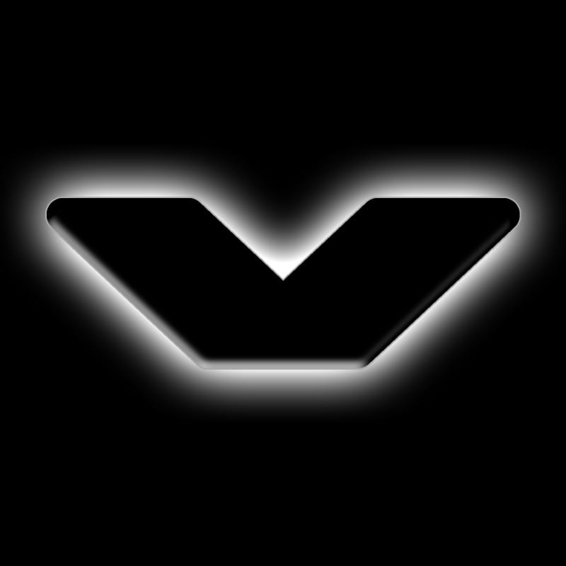 ORACLE Lighting Universal Illuminated LED Letter Badges - Matte Blk Surface Finish - V - 3141-V-001