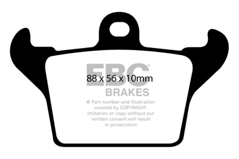 EBC 12-14 Dodge SRT Viper (Parking Brake) Ultimax2 Rear Brake Pads thumbnail 2
