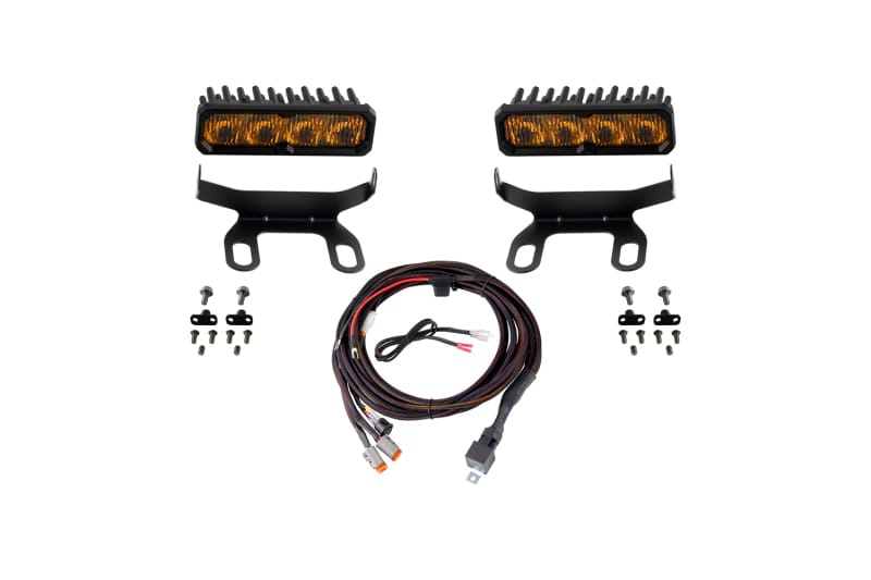 Diode Dynamics 2013-2018 Ram 1500 Ram Standard SS6 Max LED Kit Yellow Fog 3000K