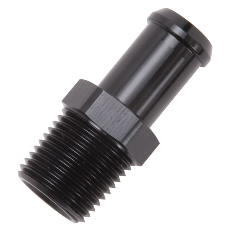 Edelbrock Hose End Straight 1/2In NPT to 5/8In Barb Black Anodize thumbnail 2