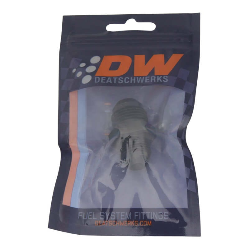DeatschWerks 10AN Male Flare to 8AN Male Flare Reducer Straight - Anodized Matte Black thumbnail 2