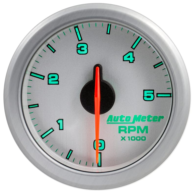 Autometer Airdrive 2-1/6in Tachometer Gauge 0-5K RPM - Silver thumbnail 7