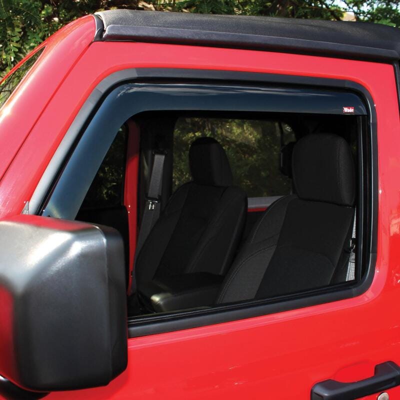 Westin 2018-2019 Jeep Wrangler JL In-Channel Wind Deflector 2pc - Smoke thumbnail 2