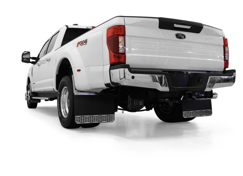 Putco 14-20 Chevrolet Silverado LD / GMC Sierra LD - Set of 2 Mud Skins - Brushed SS w/ Hex Shield thumbnail 4