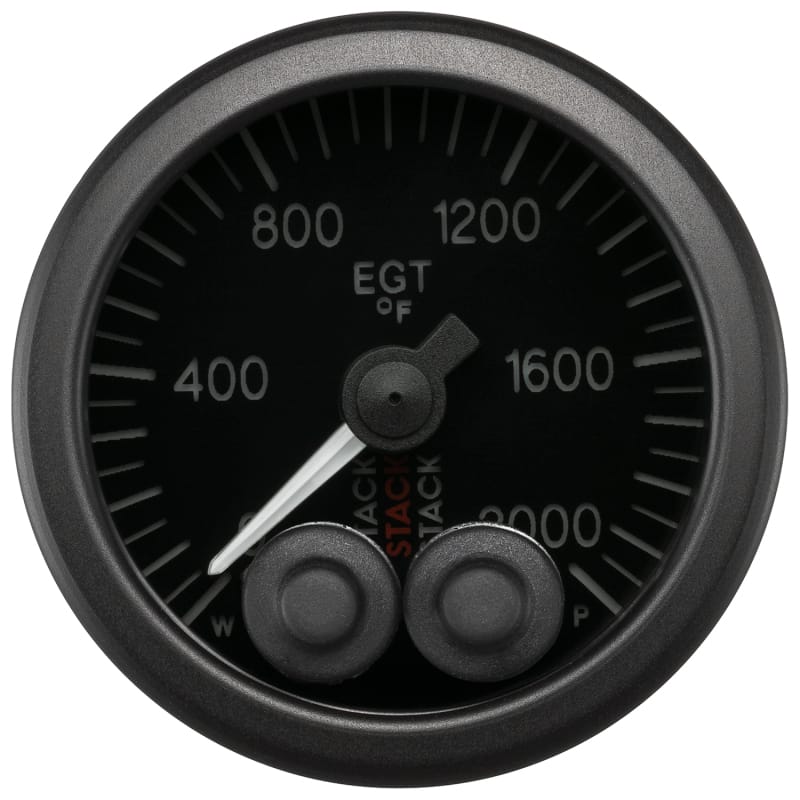 Autometer Stack 52mm 0-2000 Deg F Pro-Control Exhaust Gas Temp Gauge - Black thumbnail 2