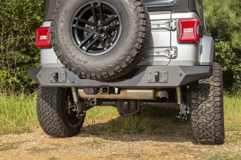 Rugged Ridge Spartan Rear Bumper Full Width 18-20 Jeep Wrangler JL thumbnail 3