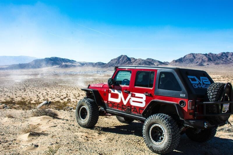 DV8 Offroad 07-18 Jeep Wrangler JK Front & Rear Flat Tube Fenders thumbnail 4