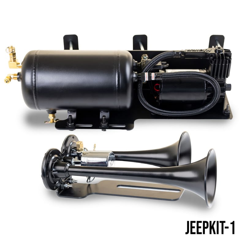 Kleinn 07-18 Jeep Wrangler JK/ JKU Onboard Air System w/ Model 101 Horns thumbnail 2