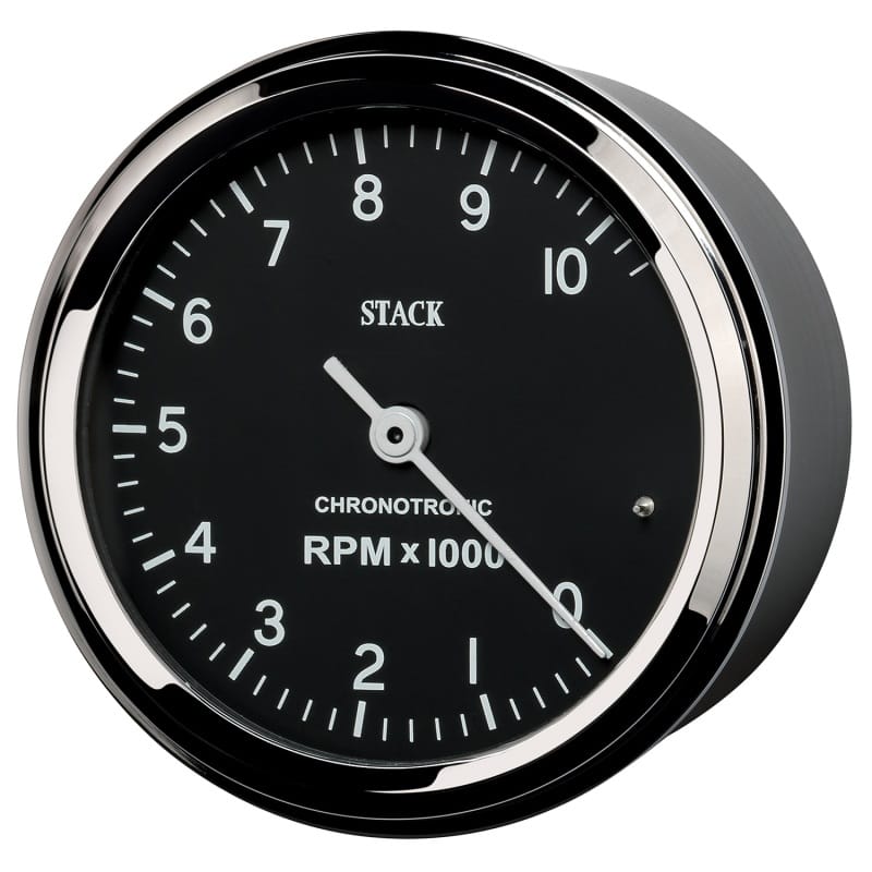 Autometer Chronocentric Tachometer - 80mm Blk - 0-10K RPM thumbnail 2