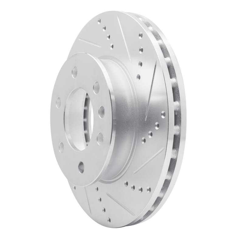 R1 06-25 American Coach Patriot Front Right Drilled & Slotted Silver Brake Rotor thumbnail 2