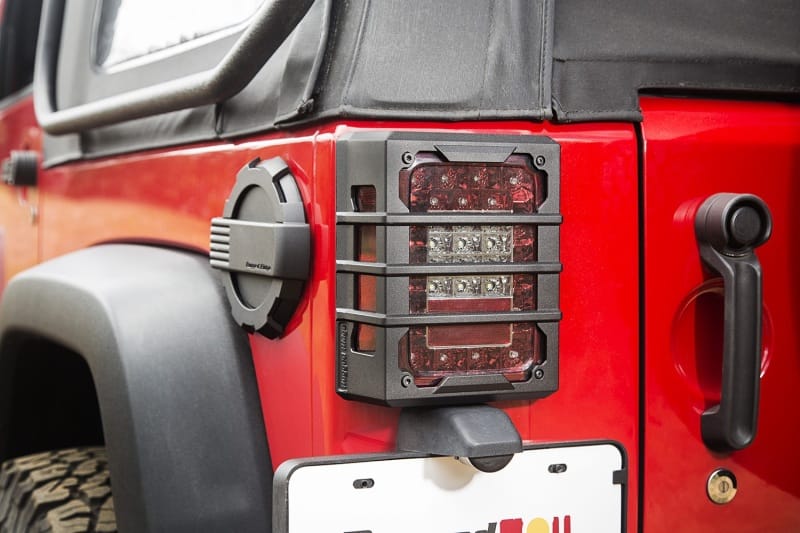 Rugged Ridge 07-18 Jeep Wrangler JK Black Elite Tail Light Guards thumbnail 3