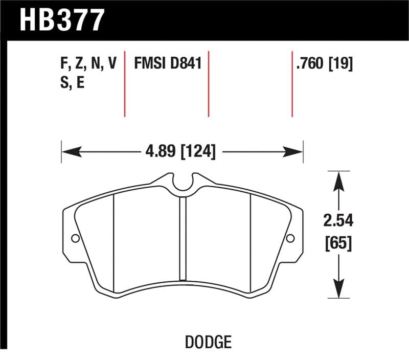 Hawk SRT4 HPS Street Front Brake Pads
