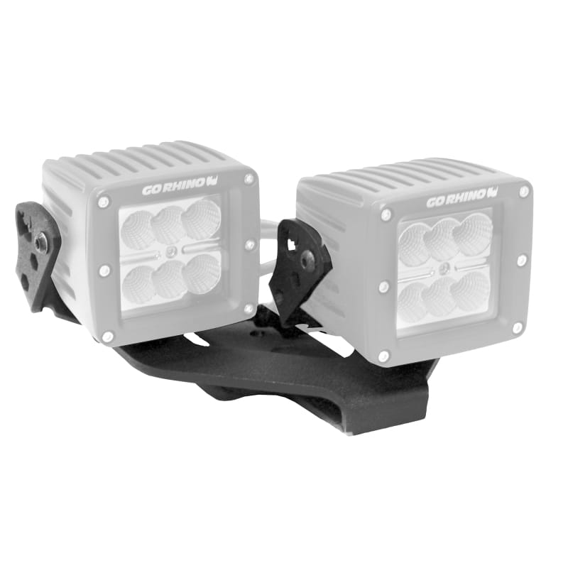 Go Rhino 18-20 Jeep Wrangler JL/JLU/Gladiator JT Light Mount - Two 3in Cubes - 732231T thumbnail 3