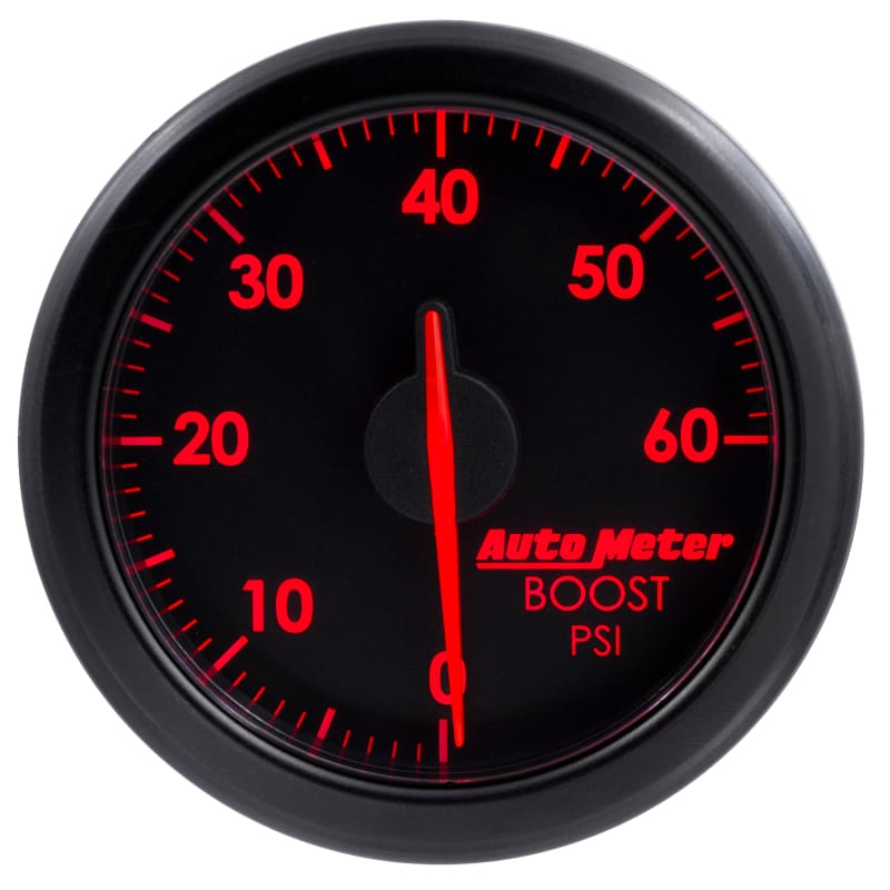 Autometer Airdrive 2-1/6in Boost Gauge 0-60 PSI - Black thumbnail 6